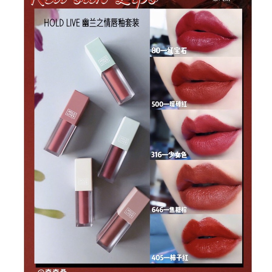 Set son Hold Live Orchid Love Matte Lip