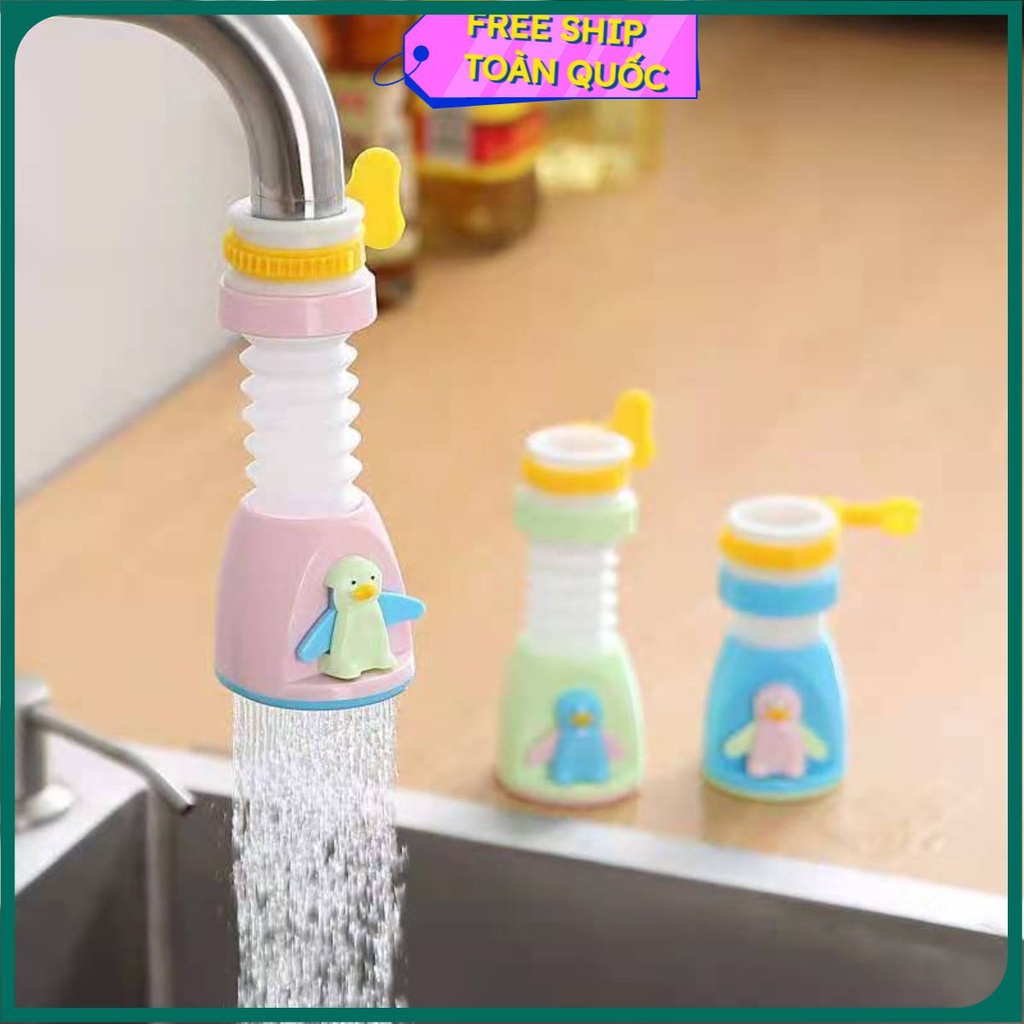 Bộ lọc nước gắn đầu vòi hình chim cánh cụt hoạt hình PP xoay được đáng yêu sử dụng tại nhà