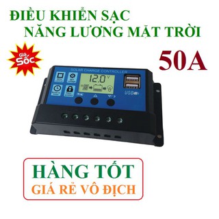 Điều khiển sạc năng lượng mặt trời 10A đến 50A