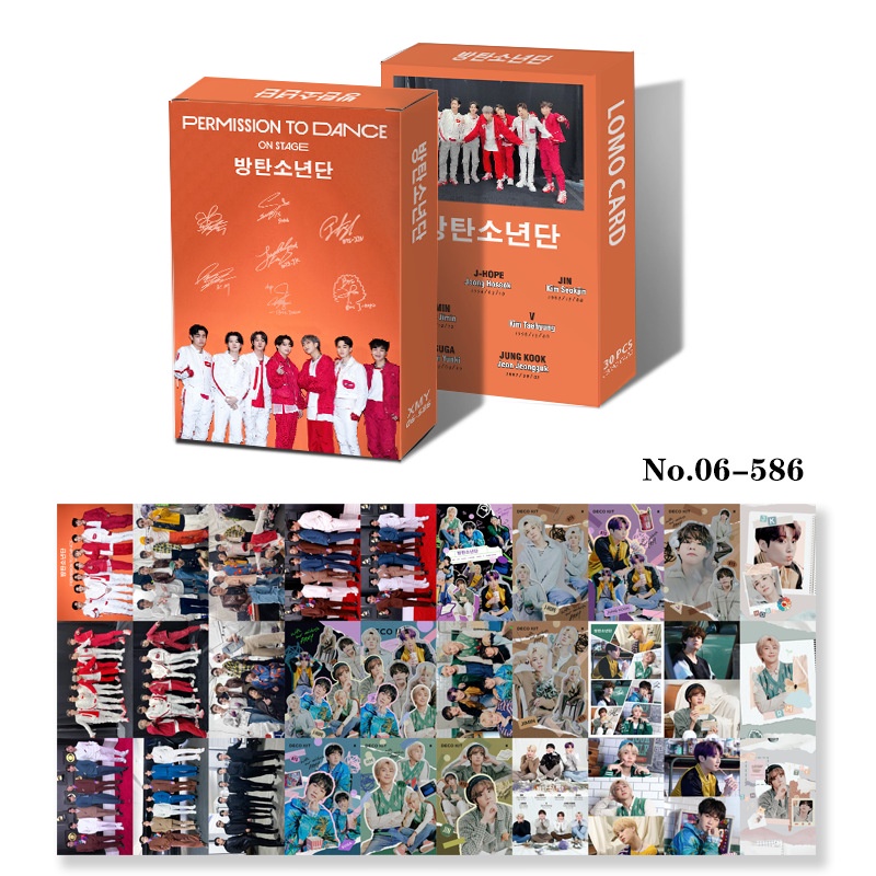 Hộp 30 Thẻ Ảnh LOMO Card Nhóm Nhạc BTS 7 FATES CHAKHO GQ