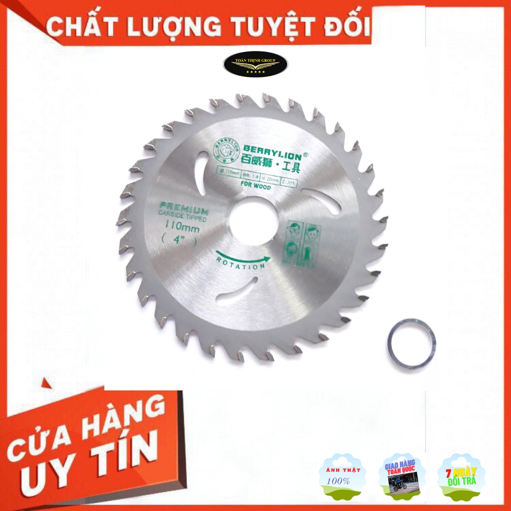 Lưỡi Cưa Gỗ Hợp Kim Hiệu BERRYLION , Kích Cỡ 110mm Và 180mm - Chất Liệu Thép Cao Cấp - Siêu Bền