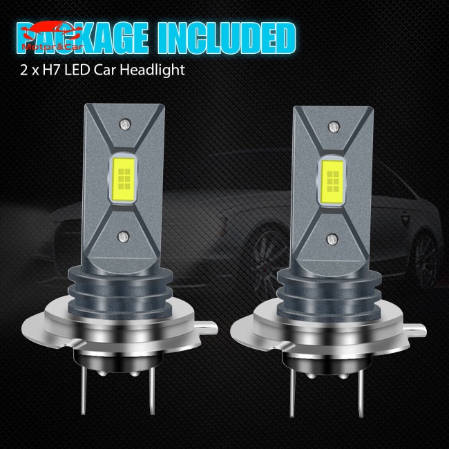 Bộ 2 Đèn Pha Led H7 160w 20000lm Siêu Sáng 6000k Ánh Sáng Trắng Chất Lượng Cao Cho Xe Hơi