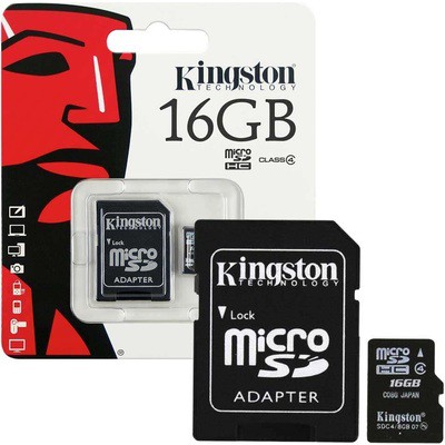 Thẻ Nhớ Micro SDHC Kingston 16GB Class10 - bảo hành 36 tháng