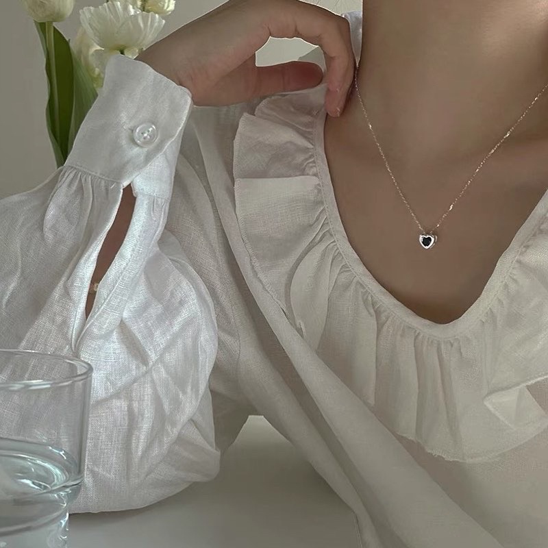 🇰🇷𝐯𝐞𝐥𝐯𝐞𝐭𝐩𝐢𝐧𝐤.𝐚𝐜𝐜 | Dây chuyền trái tim đá phong cách Hàn Quốc