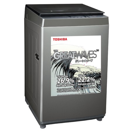 Máy giặt Toshiba 8 kg AW-K905DV(SG) Mới 2020, tự khởi động lại khi có điện Vệ sinh lồng giặt, giao hàng miễn phí HCM