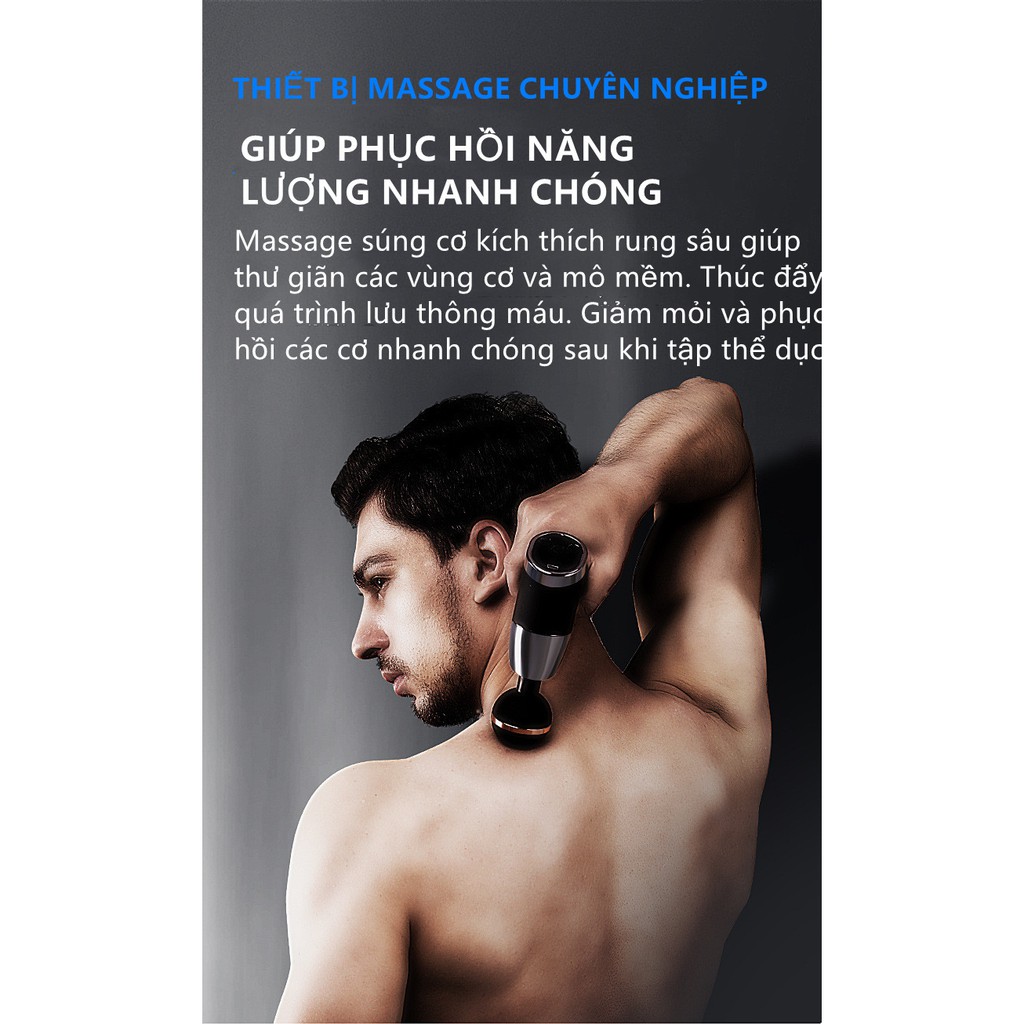 Súng massage mini 20 tốc độ súng massage thư giãn cơ massage rung massage