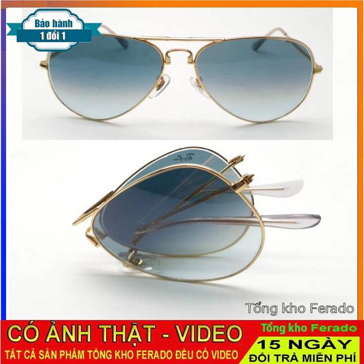 Kính mắt nam nữ thời trang tròng thủy tinh chống UV