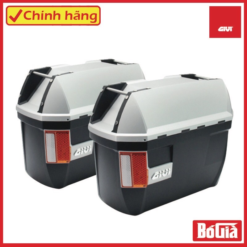 Thùng hông xe máy Givi E23N-S OR - Bảo hành 2 năm