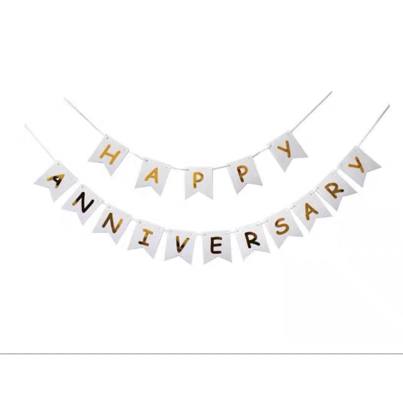 Dây chữ Happy Anniversary ( kỉ niệm ngày cưới )