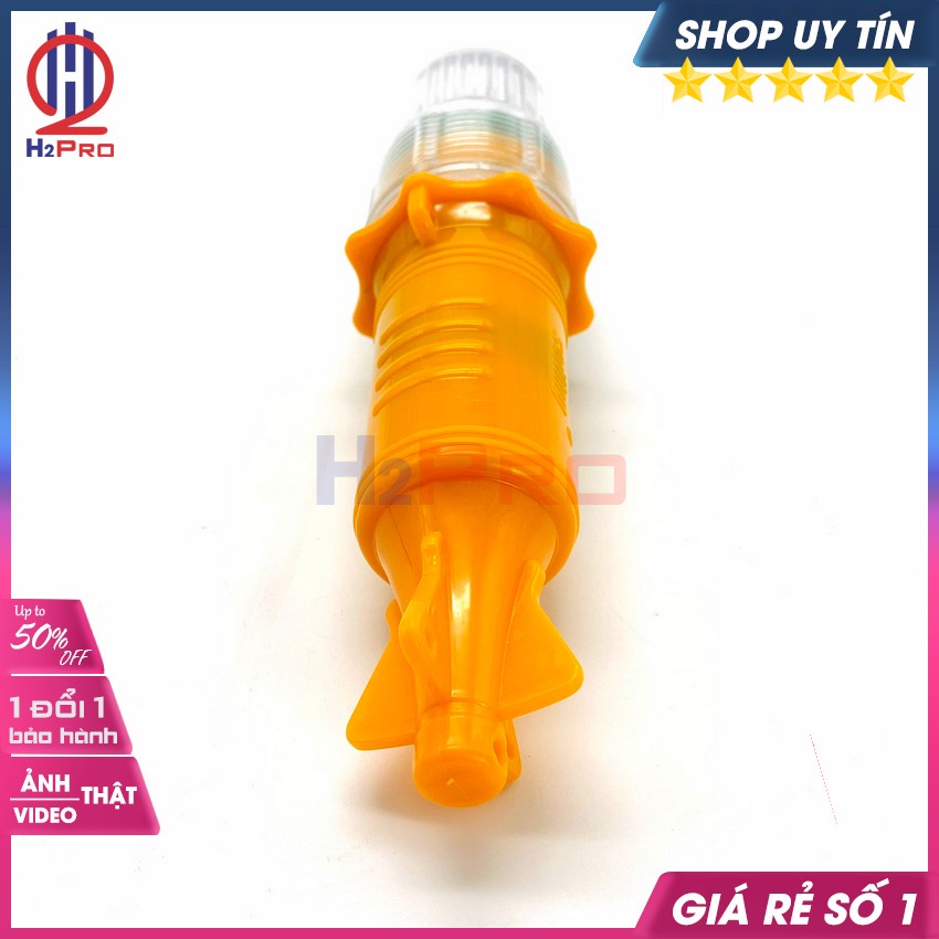 Đèn Chớp Cảnh Báo Vỏ Vàng-Nháy Xanh Đỏ Chống Nước Tặng Pin, Đèn Báo Hiệu Tàu Biển,Thu Hút Khách Hàng Cao Cấp-H2Pro Audio
