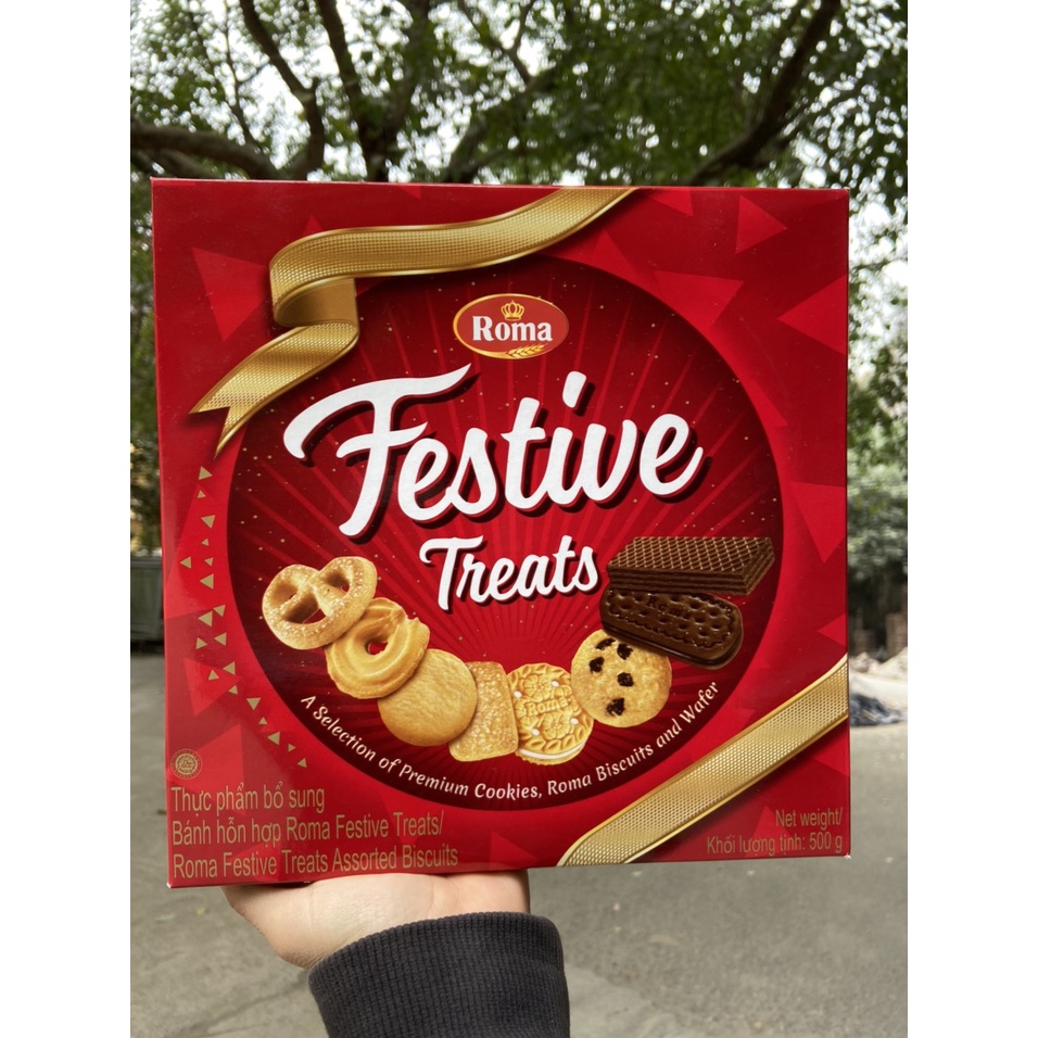 BÁNH QUY HỖN HỢP ROMA FESTIVE TREATS 500g