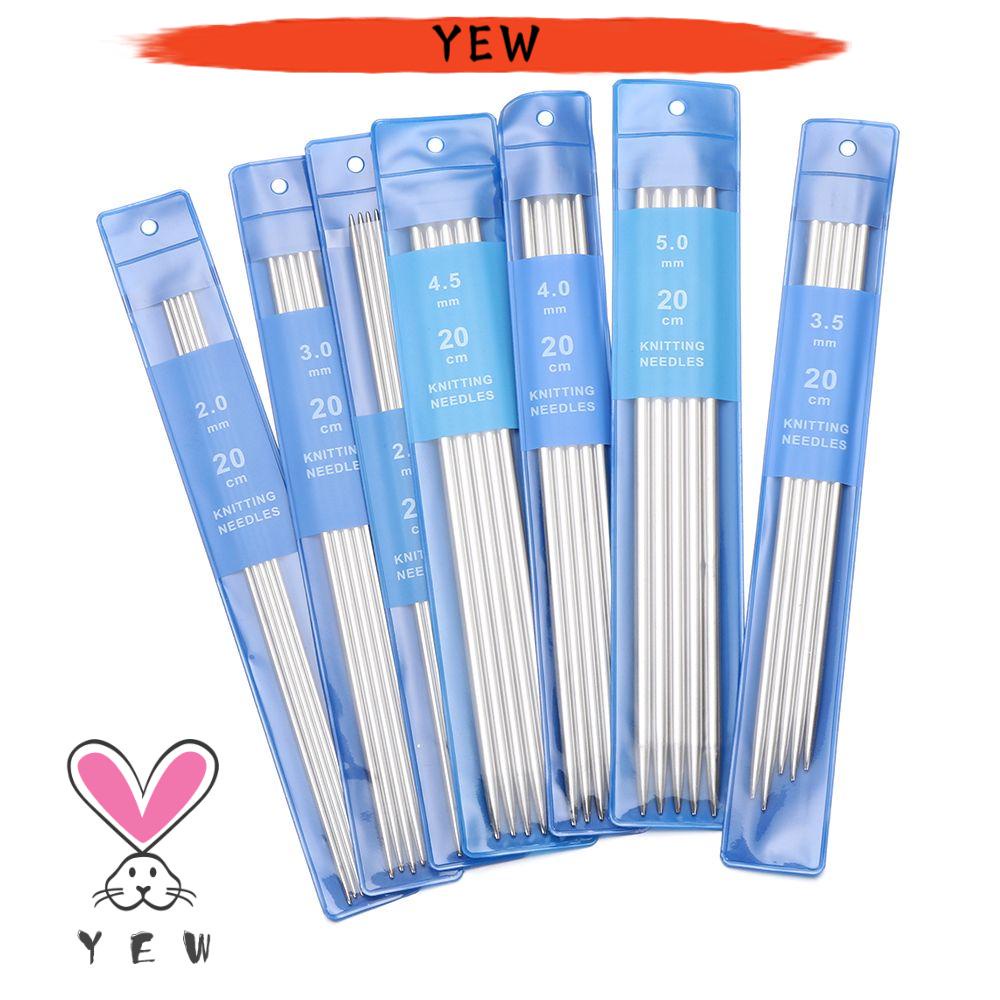 Set 5 Kim Đan Len Bằng Thép Không Gỉ Nhiều Màu Sắc DIY