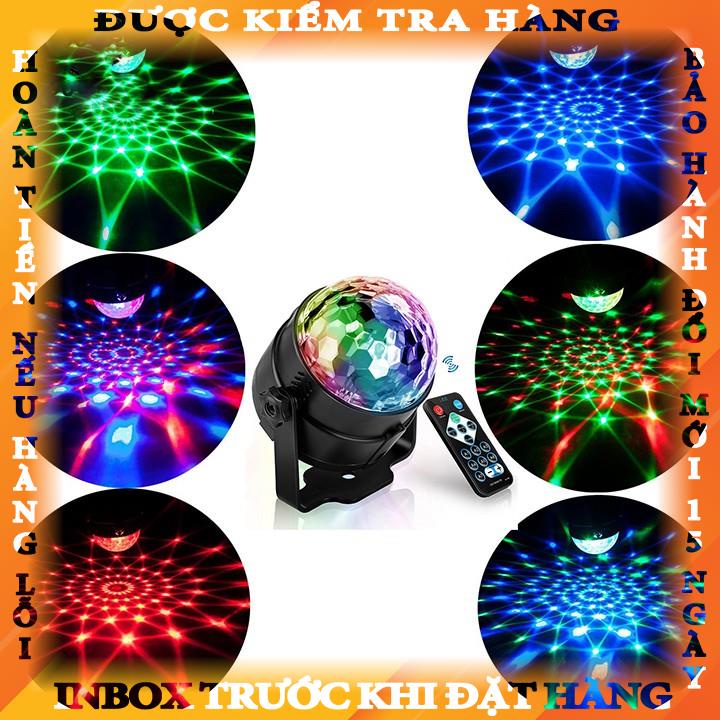 Đèn nháy theo nhạc led cầu mini, đèn bar chớp nhiều màu đẳng cấp có điều khiển từ xa - BH 12 tháng nghitruong