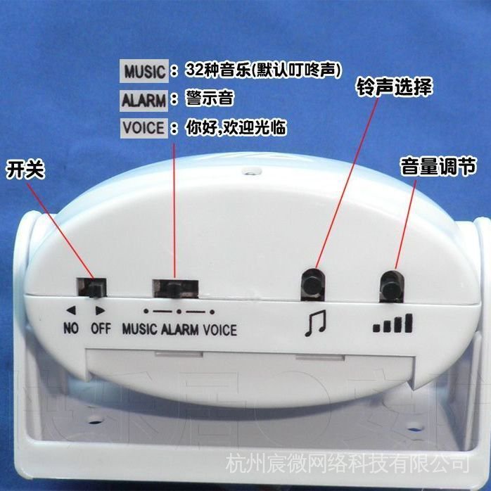 Chuông Cửa Chào Mừng Không Dây Cảm Biến Cửa Hàng/Cửa Hàng/ Siêu Thị NrI2 | BigBuy360 - bigbuy360.vn