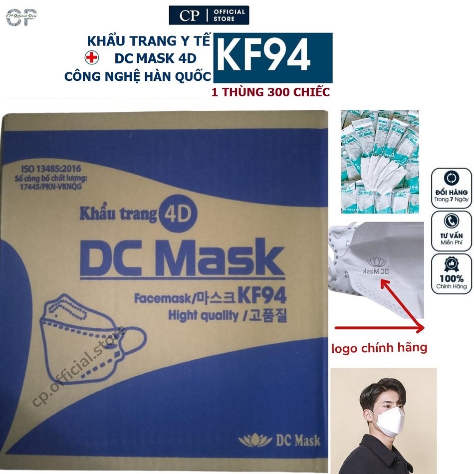 Khẩu trang kf94 DC Mask một thùng 300 cái chính hãng