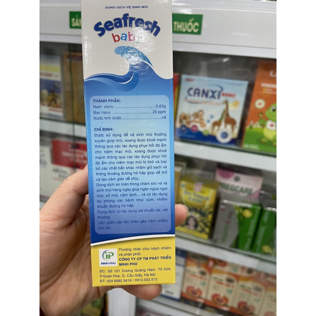 Nước muối biển sâu seafresh baby xịt mũi trẻ em