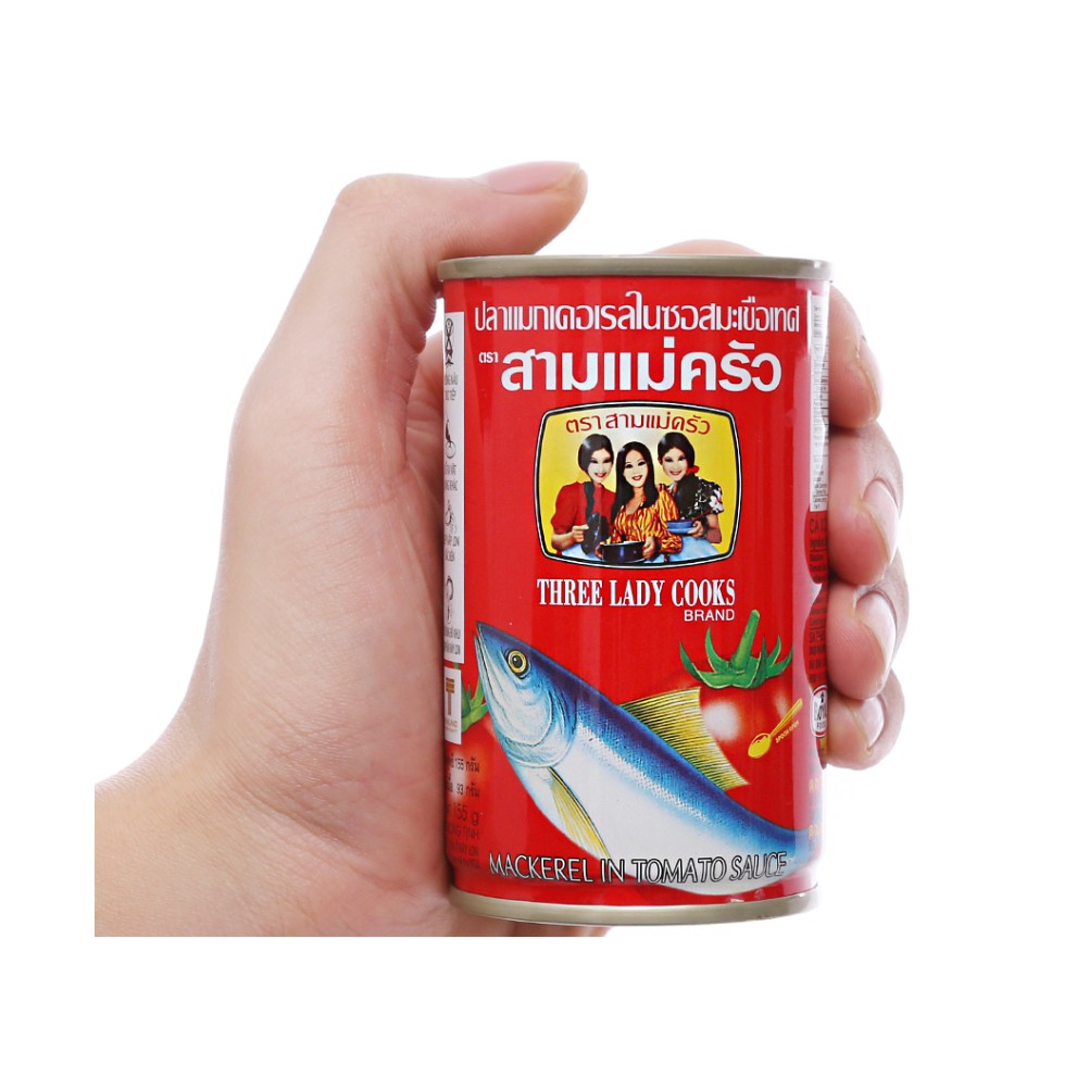 1 lốc  Cá nục xốt cà 3 Cô Gái hộp 155g