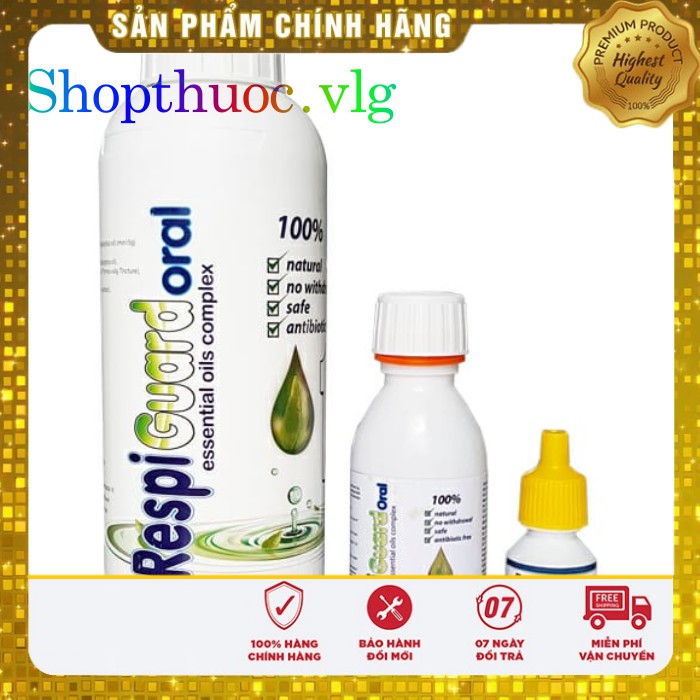 thảo dược Respiguard (10ML)- dùng trong thú Y ( Thú Cưng + Gà Đá) GIẢI PHÁP PHÒNG BỆNH ĐƯỜNG HÔ HẤP