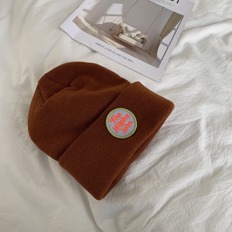 HOT SALE🧡Mũ Len Beanie Unisex Dành Cho Cả Nam Và Nũ có gắn Logo Phong Cách Năng Động