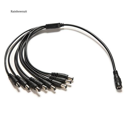 Dây cáp chia nguồn điện DC 12V 1 ổ cắm sang 8 đầu cắm chuyên dụng cho camera an ninh CCTV