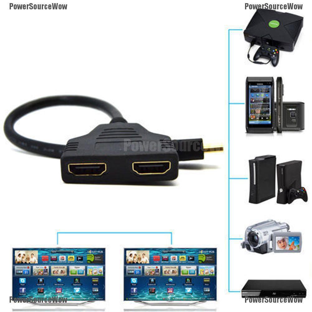 Cáp Chuyển Đổi Hdmi 1080p Sang 2 Đầu Âm