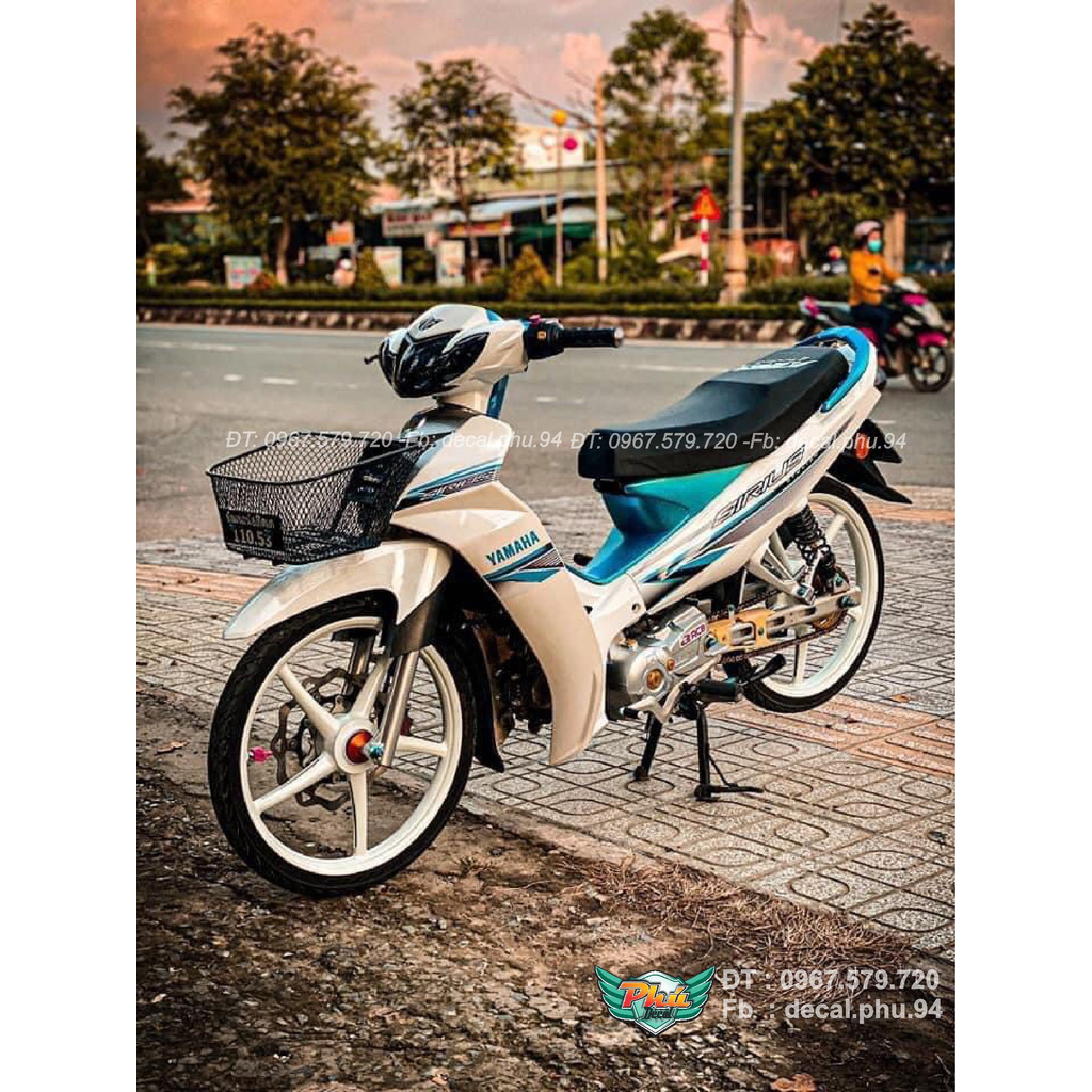 Tem Rời Sirius Trắng Xanh in trong (F)
