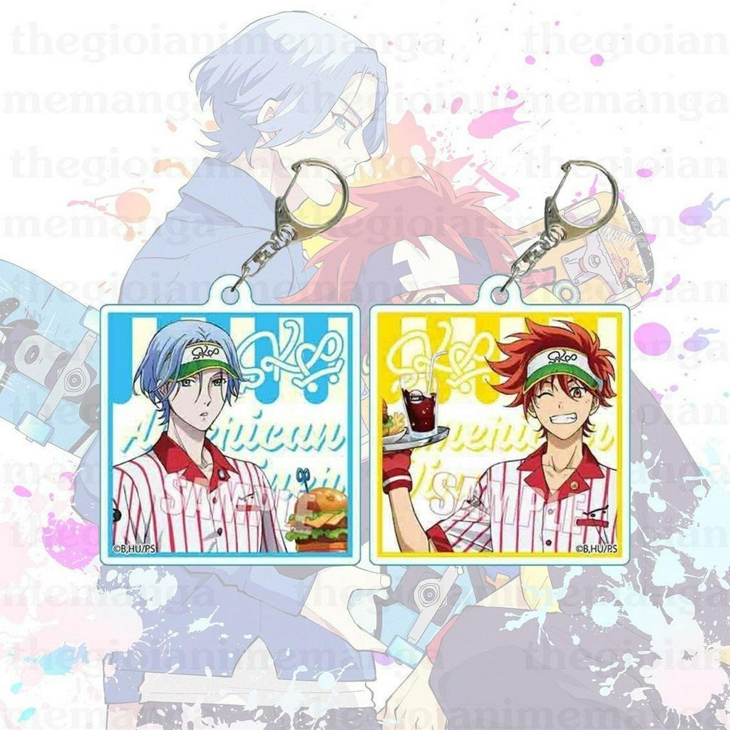 Móc khóa SK8 THE INFINITY ver NHÀ HÀNG mica trong acrylic keyring in hình anime chibi dễ thương xinh xắn