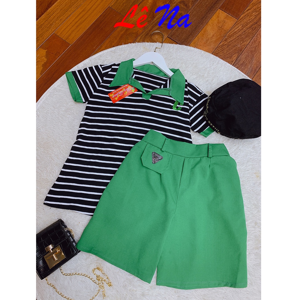 Set Bộ Chữ C Áo Kẻ Sọc SV27