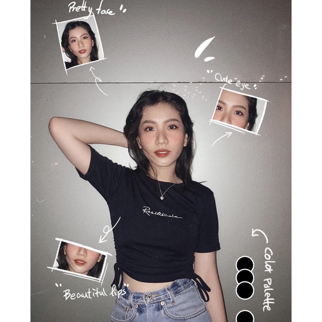 Áo croptop dây rút hai bên cực xinh N03092