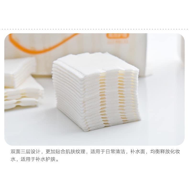 Bông tẩy trang 3 lớp Cotton Pads 1 Túi 222 miếng chuẩn loại 1