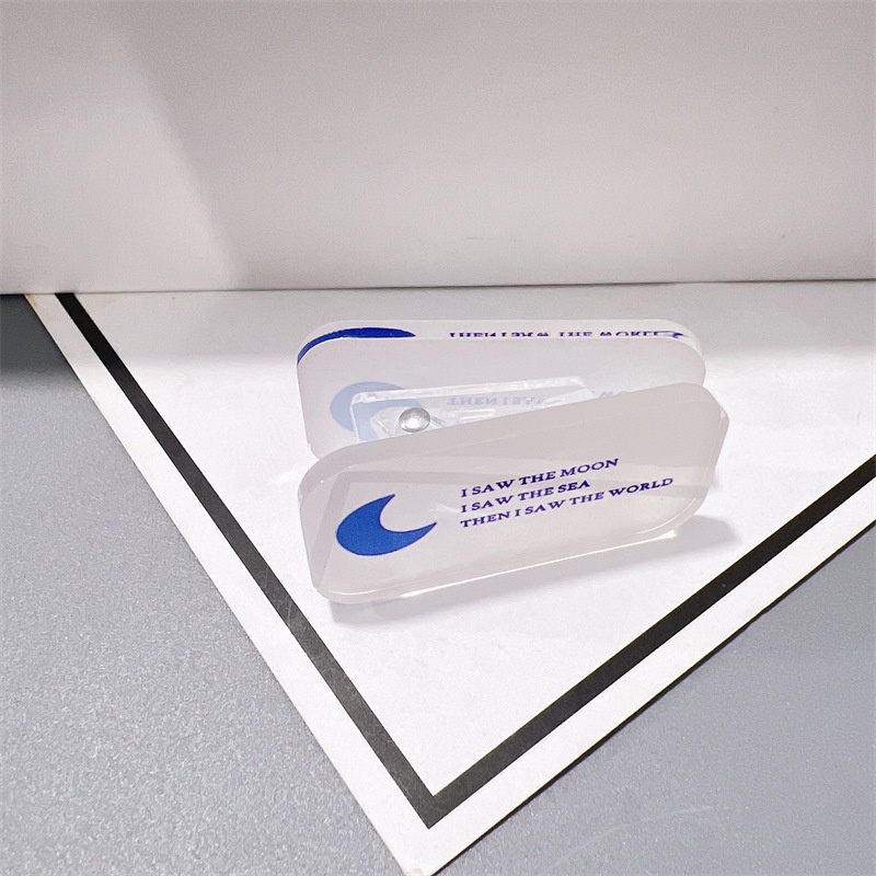 Kẹp Đóng Kín Tài Liệu mini Hình Mặt Trăng Xanh Dương