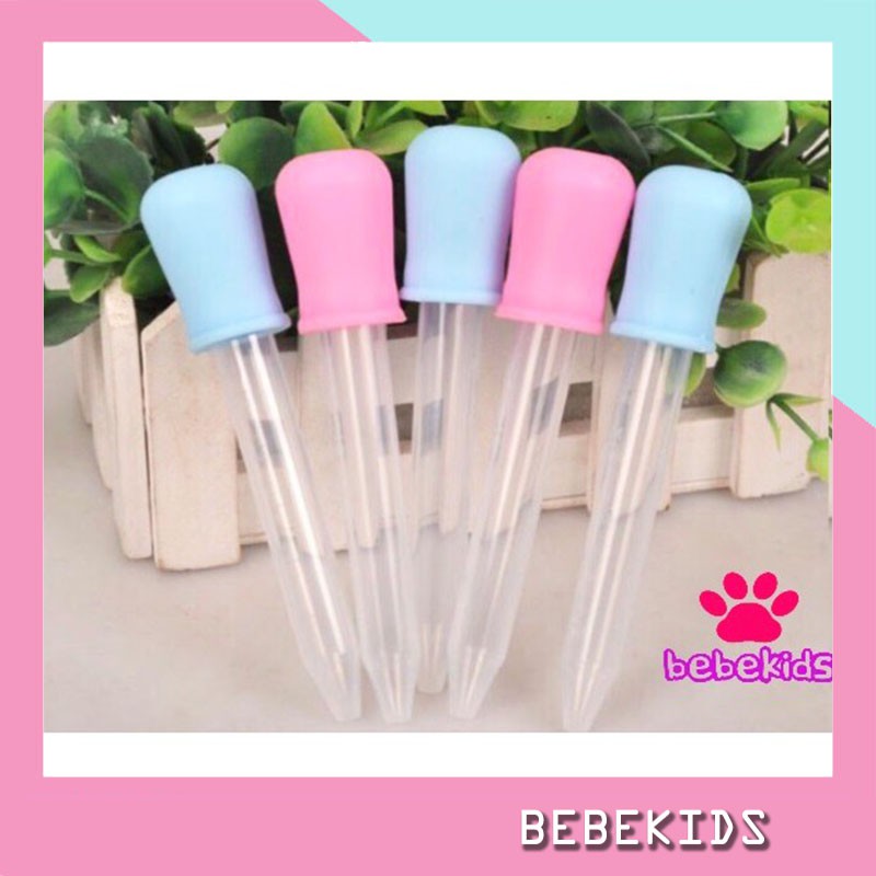 Ống Hút Sữa, Bón Thuốc Cho Bé Loại 5ml silicon đầu mềm