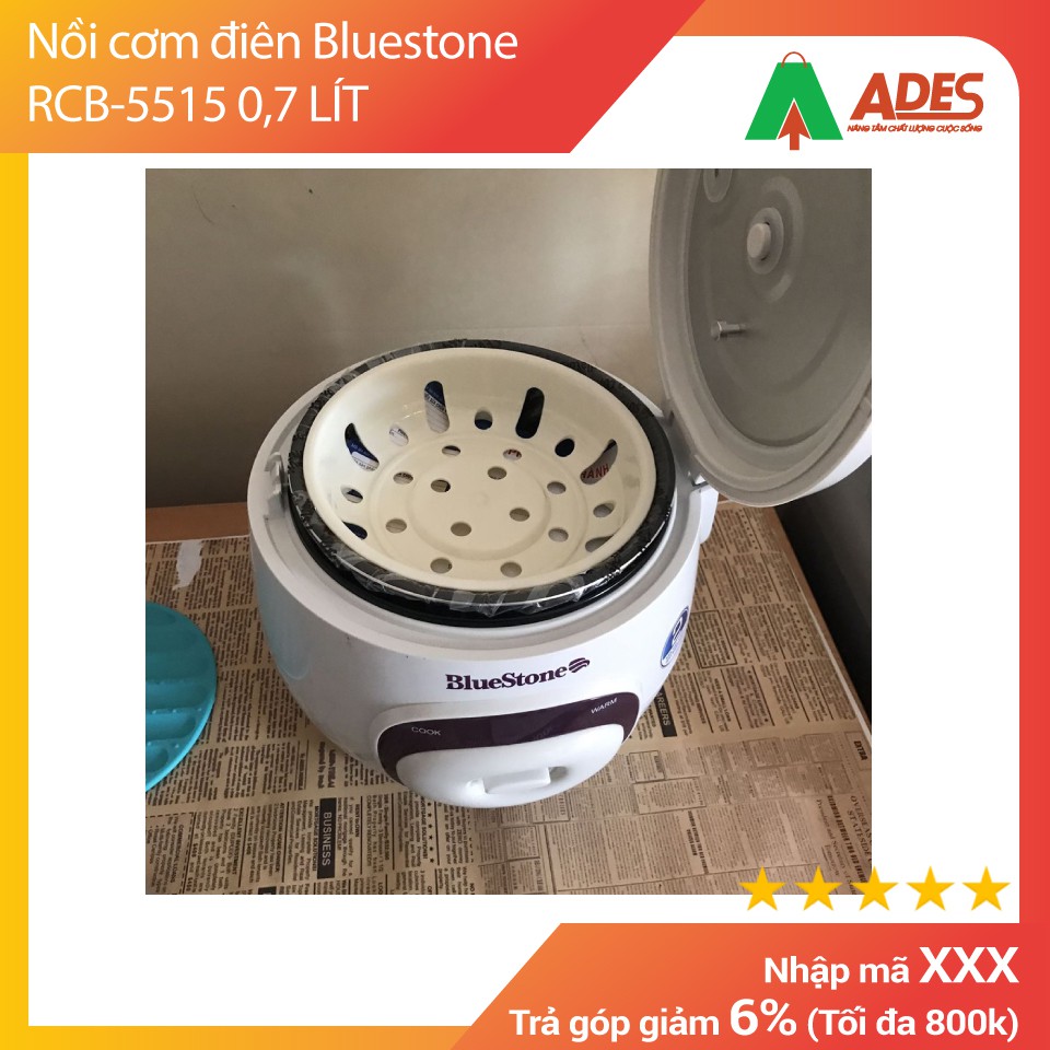 [Mã 154ELSALE2 giảm 7% đơn 300K] Nồi cơm điện Bluestone RCB-5515 0,7 LÍT