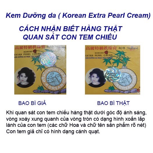 Kem Dưỡng Da NgọcC TraiI Extra Pearl Cream Golden Korean - Kem Sâm Vàng 5g Thái Lan(HÀNG CHUẨN)