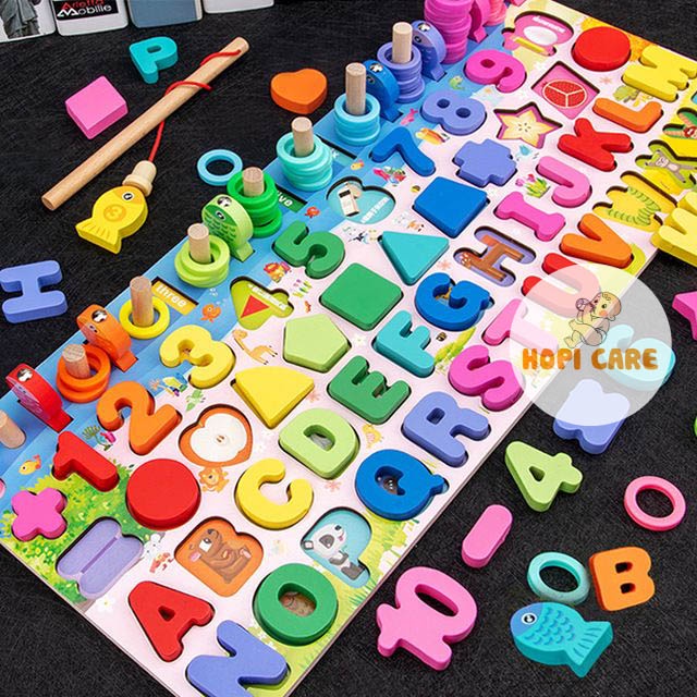 Bảng Ghép Hình Số Học Thông Minh Phát Triển Trí Tuệ Cho Bé