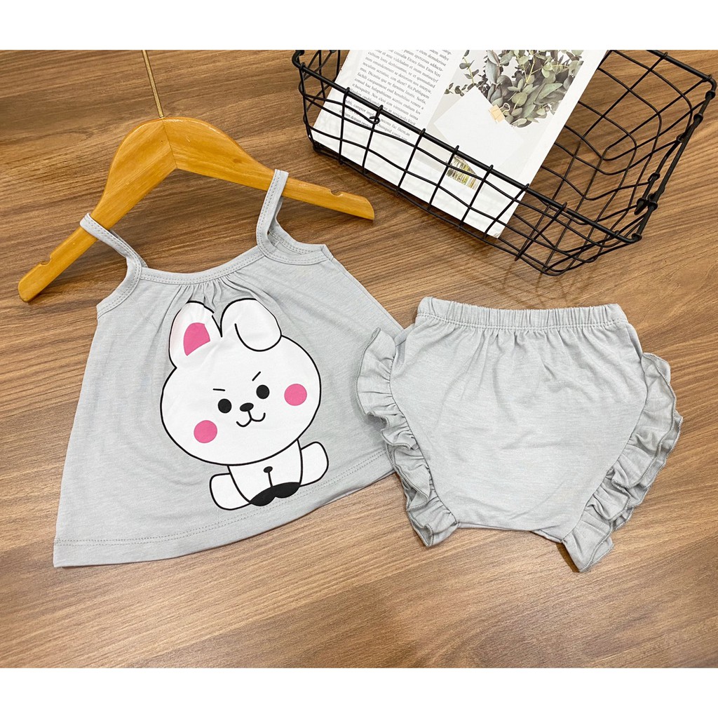 J162 Combo 3 bộ áo dây kèm quần chip siêu cute cho bé