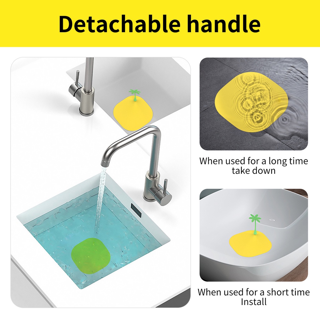 1 Nắp Đậy Cống Thoát Nước Nhà Tắm / Bếp Khử Mùi Bằng Silicon Hình Hạt Đậu Dễ Thương