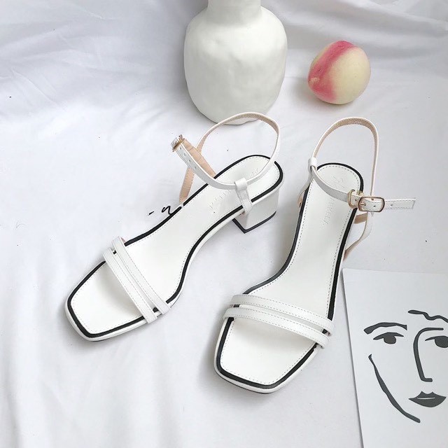 Sandal quai hai dây mãnh siêu hot cao 5cm -A13