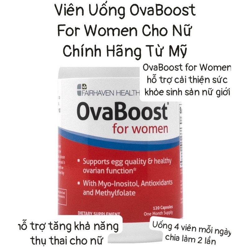 ovaboost 120v hàng chuẩn mỹ dành cho phụ nữ