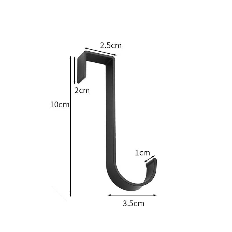 Set 1/2 Móc Treo Đồ Gắn Sau Cánh Cửa Bằng Nhôm Tiện Dụng