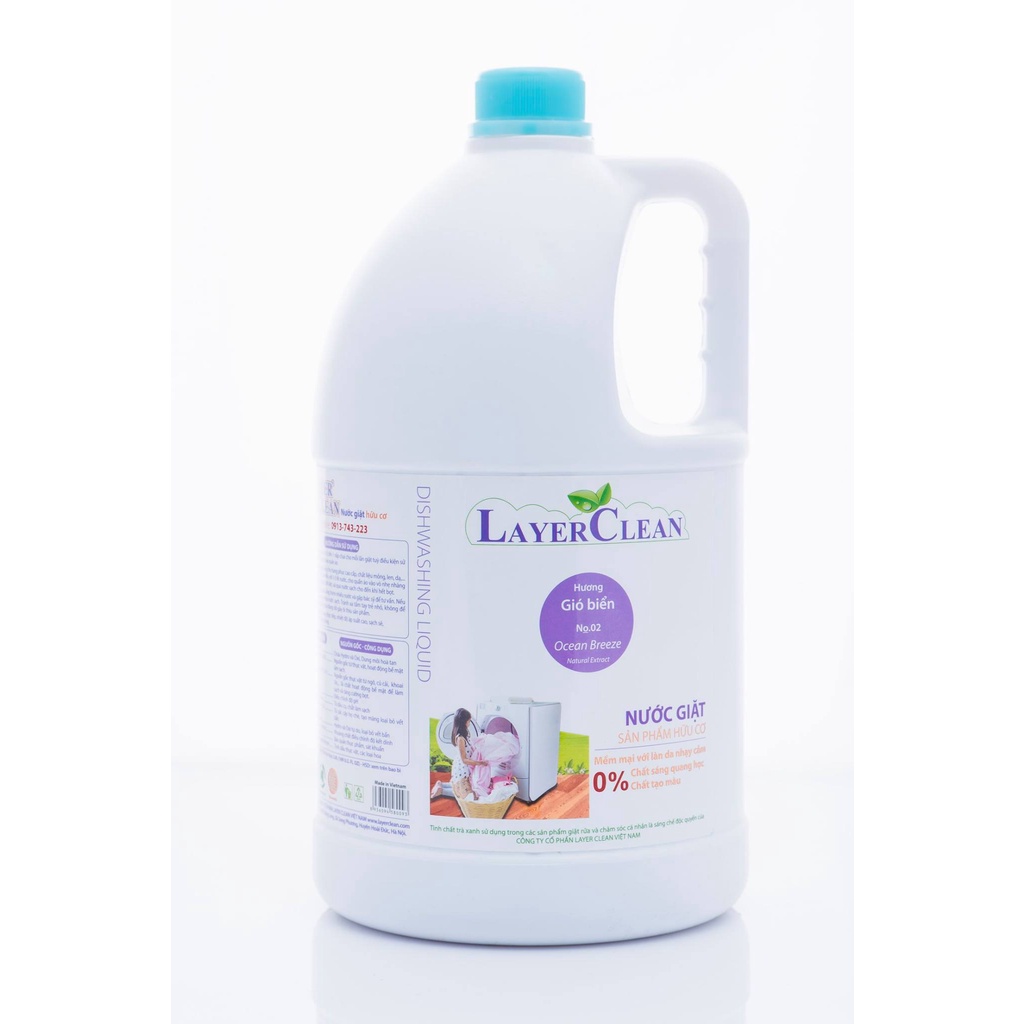 Nước giặt hữu cơ LayerClean hương gió biển 5l