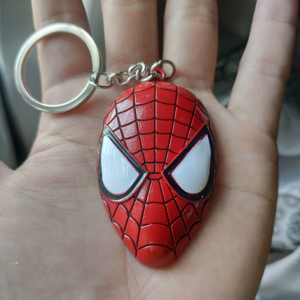 Móc khóa Thép ko gỉ Spiderman Người nhện Mô hình Spider Man