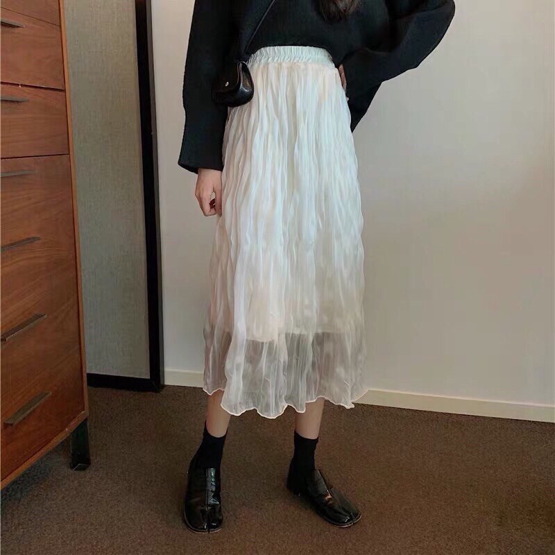 [SẴN HÀNG Đủ 4 màu] Chân váy nhăn bóng siêu dễ thương cho các  nàng | BigBuy360 - bigbuy360.vn