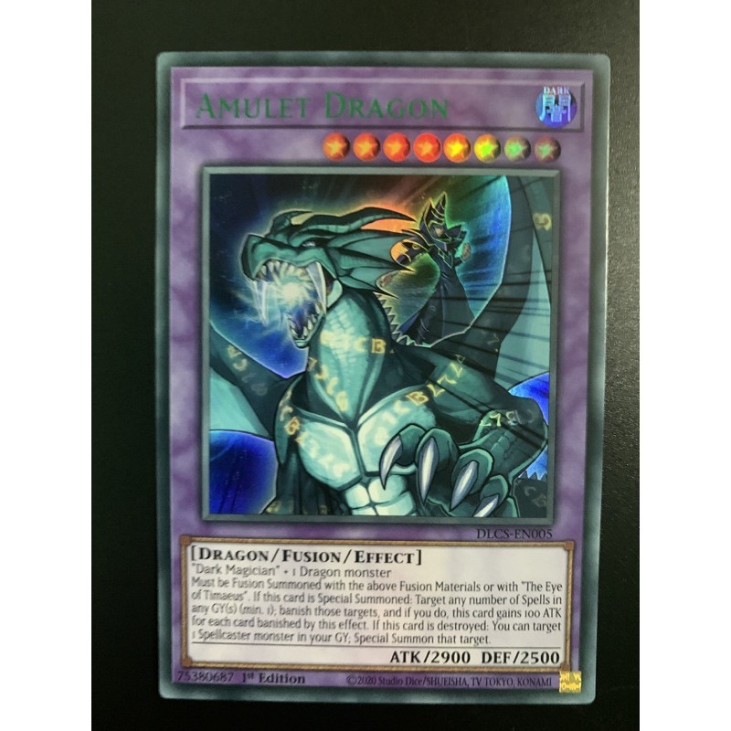 bài yugioh: amulet dragon ( xanh dương)
