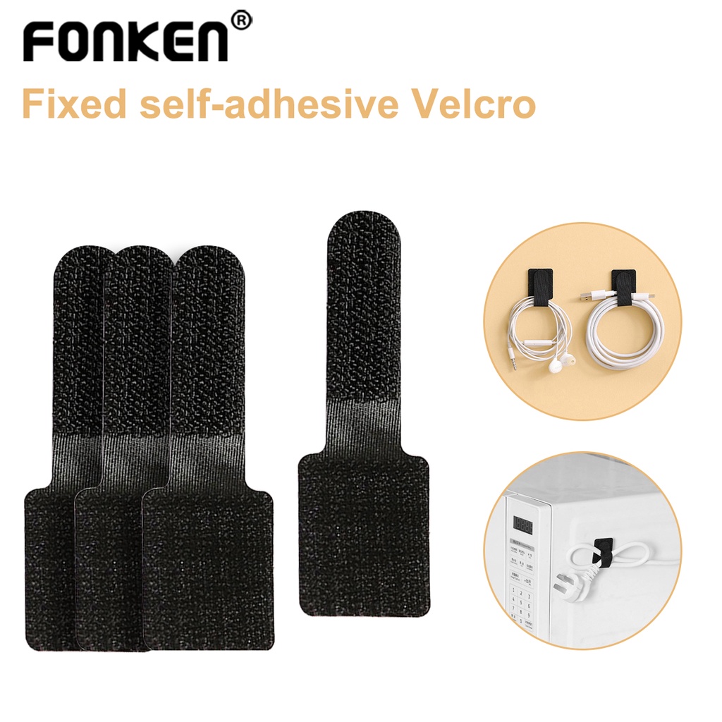 1 / 5 / 10 / 20 Dây Dán Cố Định Dây Cáp Tiện Lợi