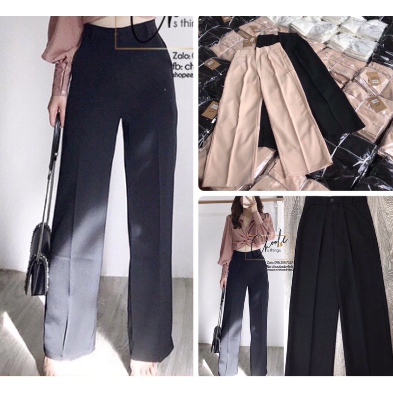 [HÀNG BIGSIZE THIẾT KẾ]quần tây ống rộng bigsize cạp cao 60-95kg | BigBuy360 - bigbuy360.vn