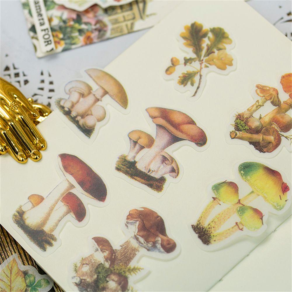 RAINBOW Bộ 60 Miếng Dán Trang Trí Sổ Tay Hình Hoa Xinh Xắn