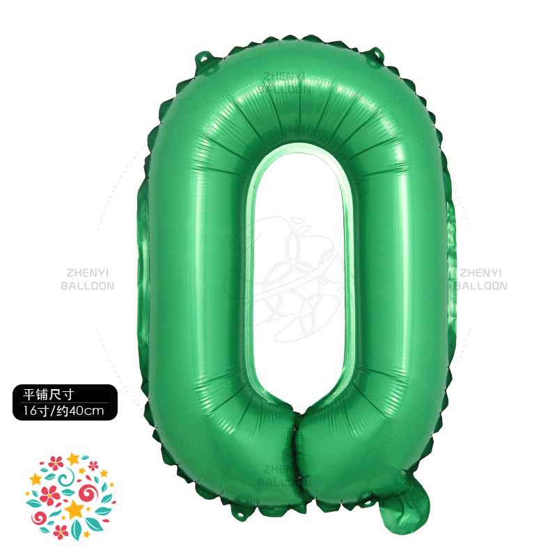 Bong Bóng Lá Nhôm Hình Chữ Cái Từ 0-9 16 inch  Trang Trí Tiệc