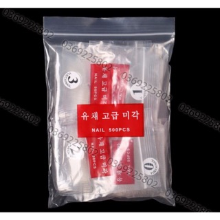 [Xả lỗ móng nối] Móng tay giả 500 cái/bịch, 500 frech đầu móng
