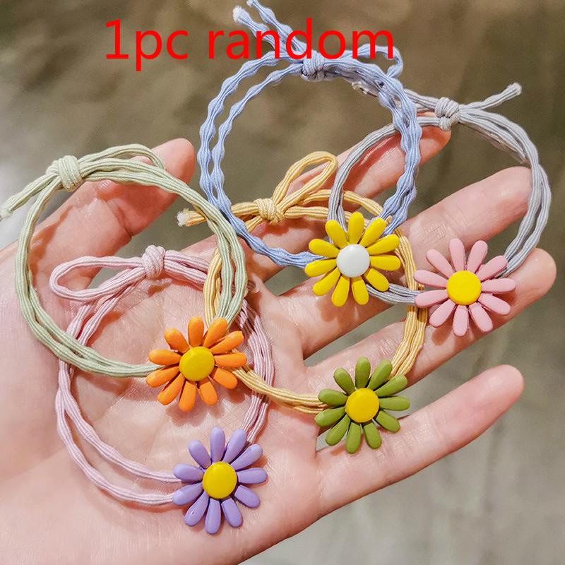 Dây thun buộc tóc Hàn Quốc hoa cúc nhí HOT TREND - Chun đôi cực bền - co giãn thoải mái - có 5 màu tùy chọn
